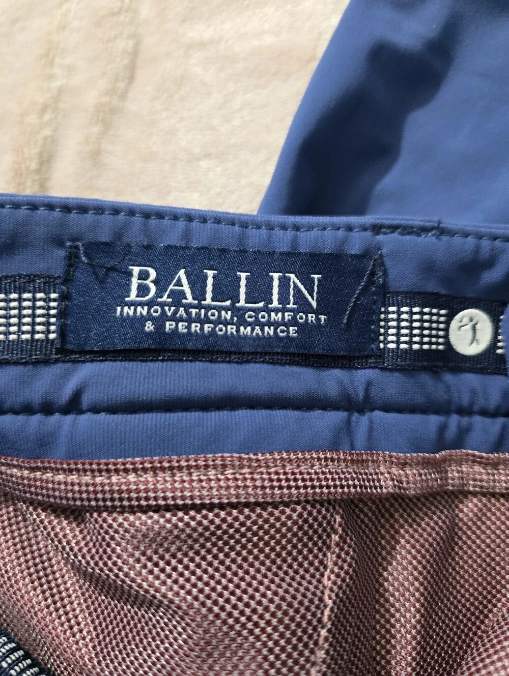 Ballin Atwater Mariner Blue Golf Performance Pants Size 33